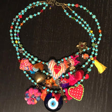Load image into Gallery viewer, Turquoise Art Necklace