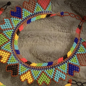 Huichol Hearts Necklace
