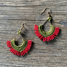 Load image into Gallery viewer, Macrame Earrings Small