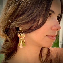 Load image into Gallery viewer, Filigree and Tassel Earrings